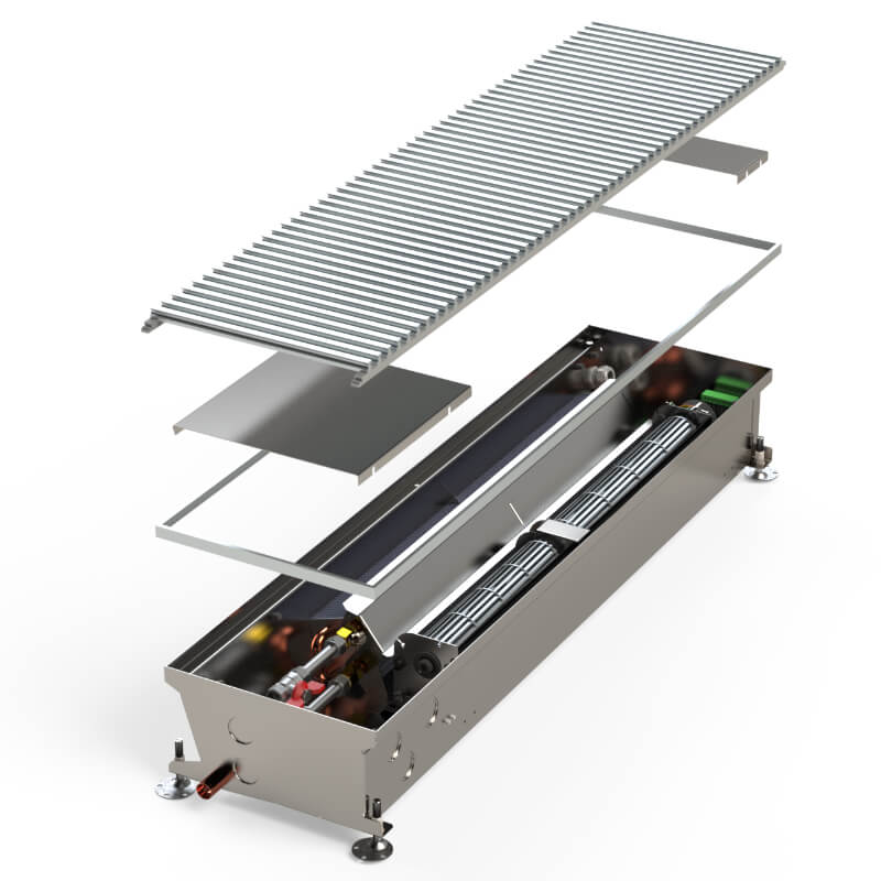 Unterflurkonvektor eno-24V HC mit Gebläse