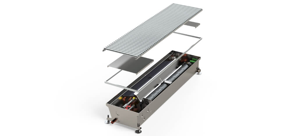 Bodenkanalheizung zum Heizen und Kühlen im ensav e-Shop