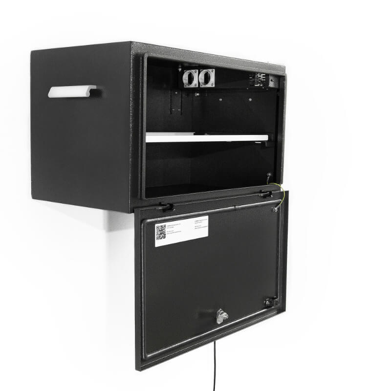 Weitere Produkte 6 ChargerBox seitlich anthrazit geoeffnet