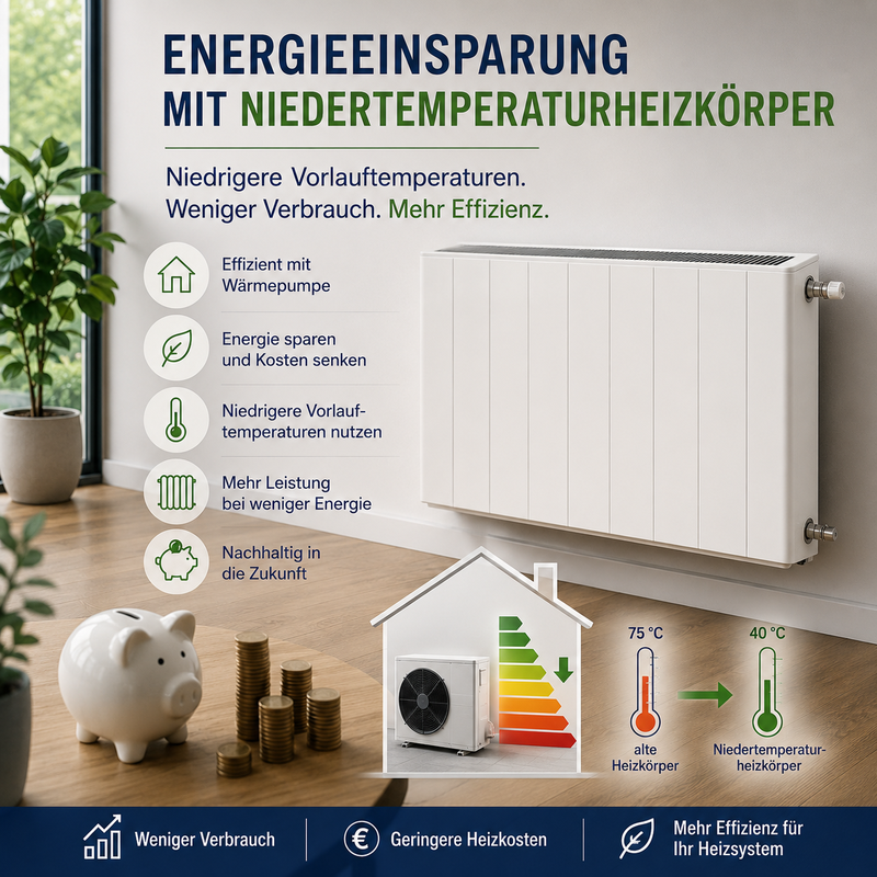 Blog 10 energieeinsparung mit niedertemperaturheizkoerper blogbeitrag ensav