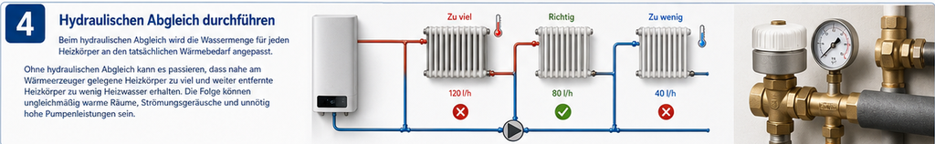 Energieeinsparung mit Niedertemperaturheizkörper 5 hydraulischer abgleich energieeinsparung mit niedertemperaturheizkoerper blogbeitrag ensav