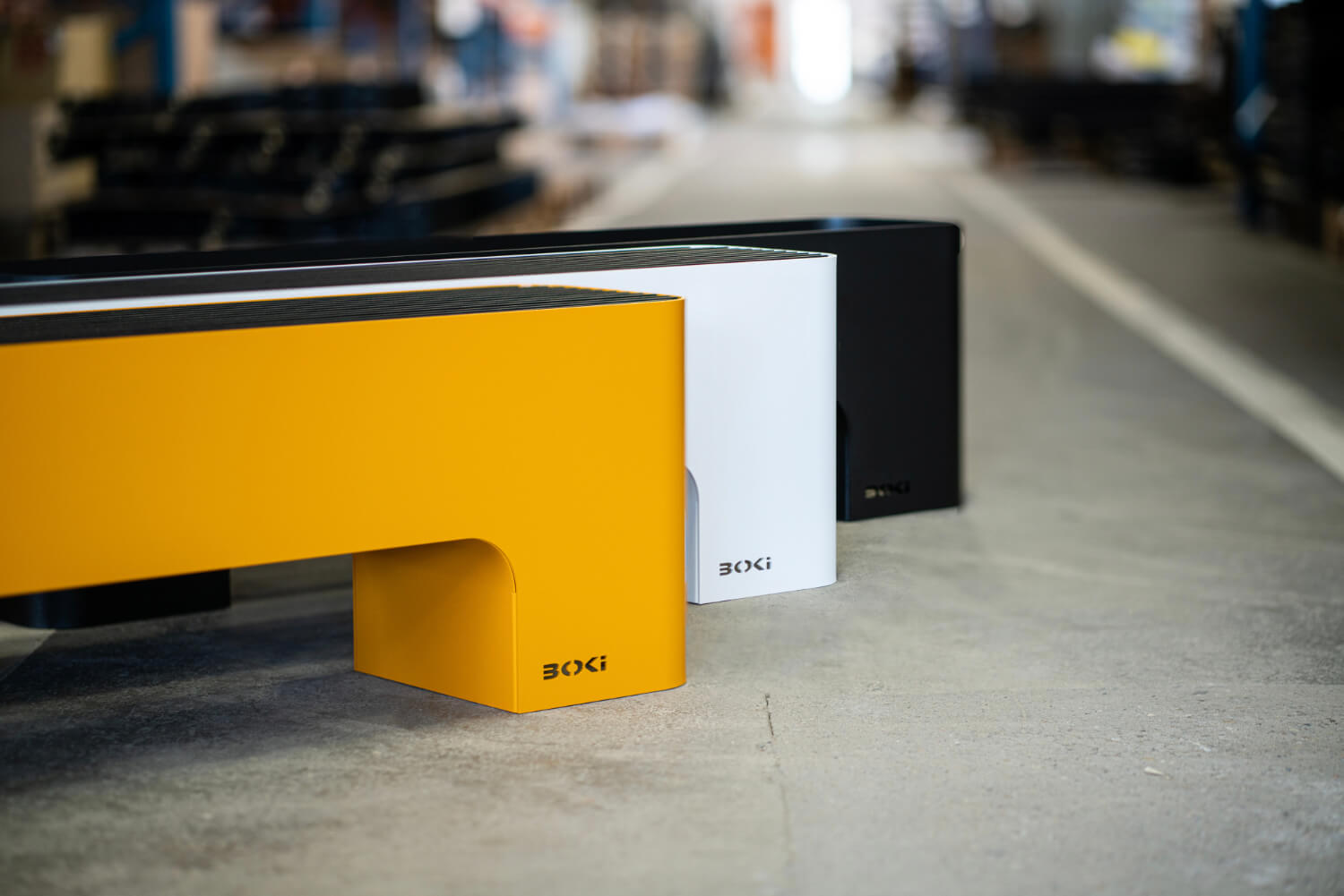 eno-Boki Aura Scandi elektrisch bis 940 W RAL7016=Anthrazitgrau, 100cm