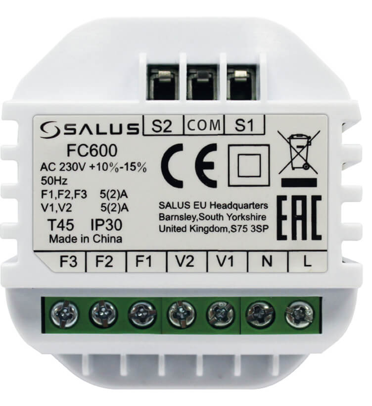 Fußbodenkonvektor Elektro Anschluß Set SALUS FC 600